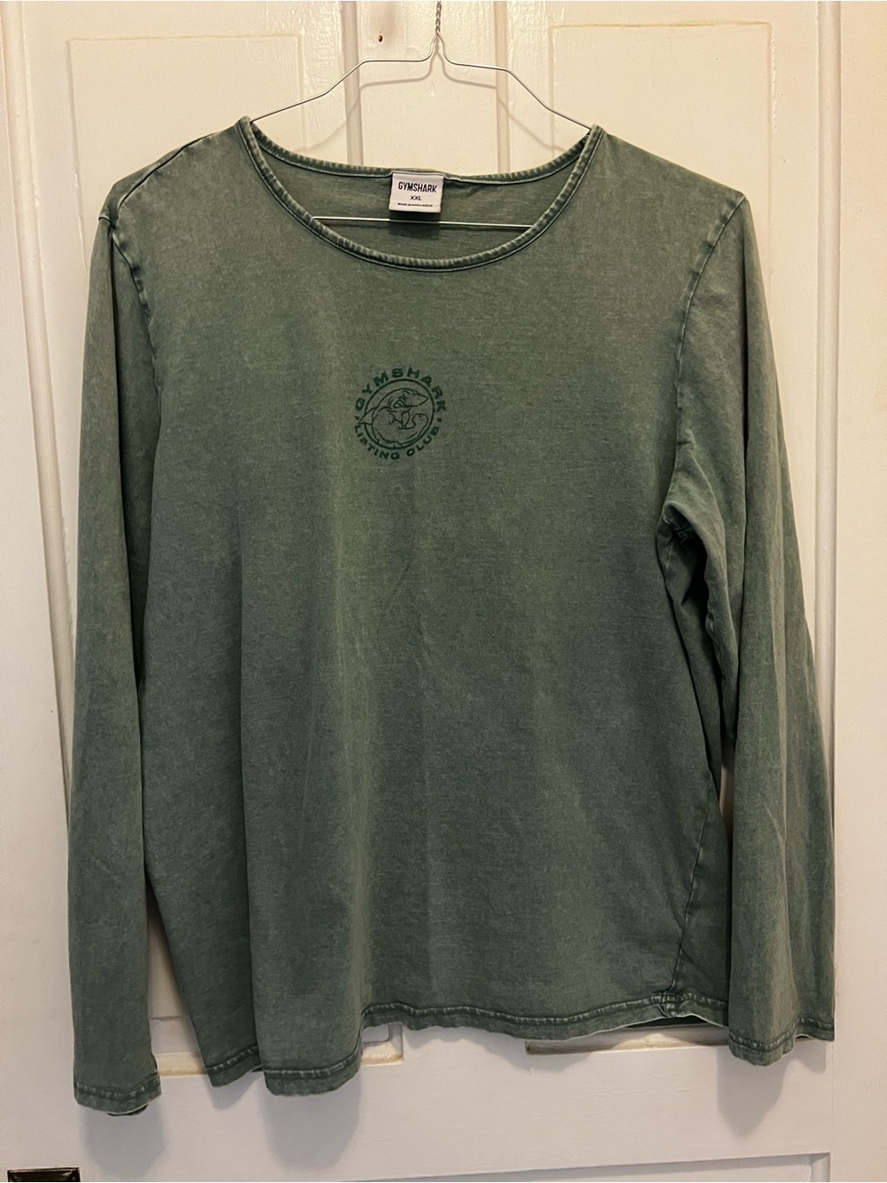 Gymshark Vintage Wash Green Long Sleeve Shirt